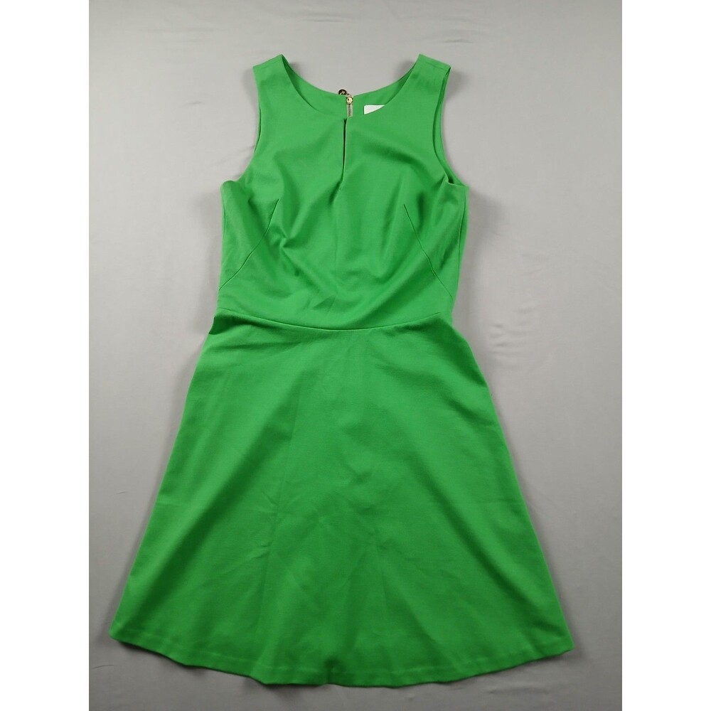 Amanda Uprichard Mila Ponti Knit Dress Womens M Kelly Green Fit Flare Made USA